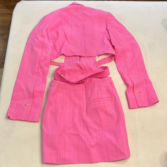 NWT JACQUEMUS La Robe Bari cutout linen minidress - Picture 8 of 11